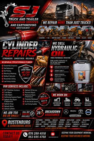 Truck, trailer and earthmoving repairs 