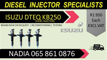 TESTED ISUZU DTEQ KB250 DIESEL INJECTORS FOR SALE OR TO RECON