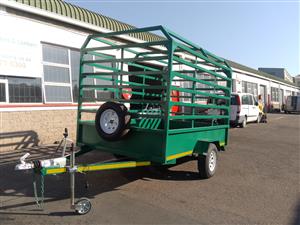 2026 TRAILERS AND TANKERS 3 METER SINGLE AXLE BRAKED 16"  CATTLE TRAILER