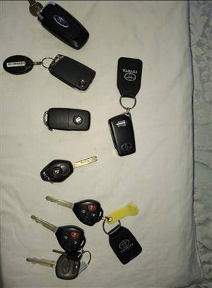 Various Car Keys