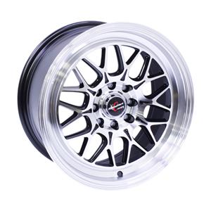 15″ Racing Hart Rizley 4/100 & 4/108 Silver Face with Black Inner Alloy Wheels