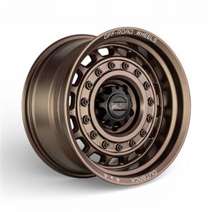17″ A-Line Attack 5/127 Bronze Black Rivets Alloy Wheels