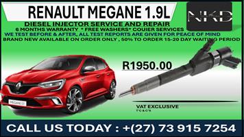 Renault Megane 1.9L Diesel Injectors 