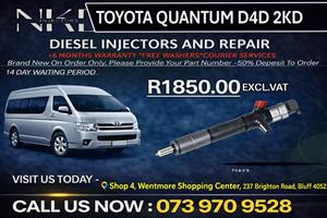 Toyota Quantum D4D 2KD(Repair)Diesel Fuel Injectors 