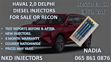 HAVAL 2,0 DIESEL INJECTORS FOR SALE.REBUILT AND TESTED