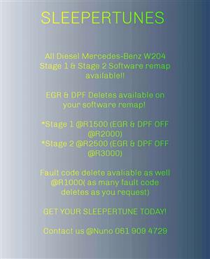 Mercedes-Benz W204 all Diesel motors Stage 1 and stage 2 available