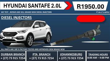 Hyundai Santafe 2.0L Diesel Injectors 