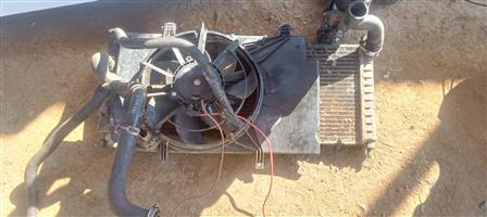 Opel Corsa complete radiator and fan
