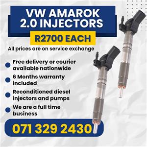 VW AMAROK 2.0 INJECTORS FOR SALE WITH WARRANTY INCLUDED 