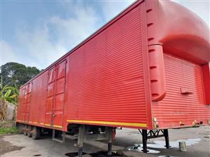 2014 RAPID HAULER TRI-AXLE  VAN BODY TRAILER
