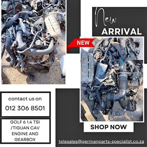 Golf 6 1.4 TSI / Tiguan CAV Engine And Gearbox FOR SALE