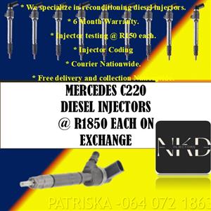 MERCEDES DIESEL INJECTORS FOR C220