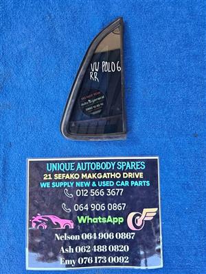 VW Polo 6 Right Rear Quarter Glass