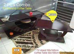 New mahoghany lounge set TV stand & coffee table