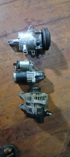 TOYOTA STARLET AIR-CON PUMP,ALTERNATOR AND KICK STARTER