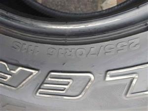 4X 255/70/16 BRIDGESTONE DUELER AT
