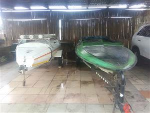 Boat with trailer