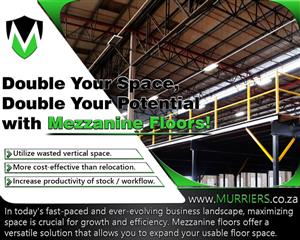 Double your space, double your potential with Mezzanine Flooring.