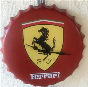 Ferrari Pressed Metal Wall Clock