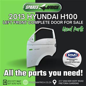 2013 HYUNDAI H100 LEFT FRONT COMPLETE DOOR – USED