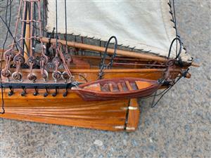 Sailing Boats x2 wooden hand-built.