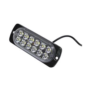 Universal Fender or Grille Mount Strobe Light - White (11x4cm)