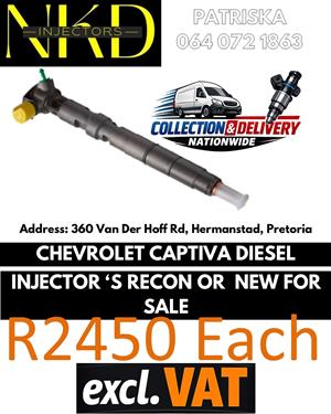 INJECTOR TESTING AVAILABLE - CHEV CAPTIVA DELPHI DIESEL