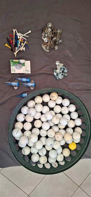 Odd Golf Items & 70 Golf balls