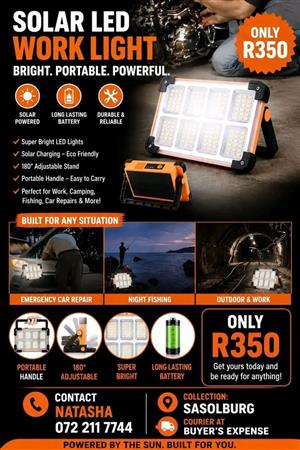 SOLAR LED WORKLIGHT/FLOODLIGHT