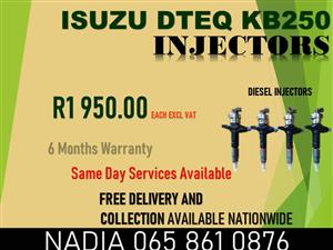 ISUZU DTEQ KB250 DIESEL INJECTORS FOR SALE OR TO RECON NATIONWIDE