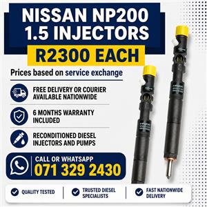 NISSAN NP200 1.5 INJECTORS FOR SALE WITH WARRANTY 