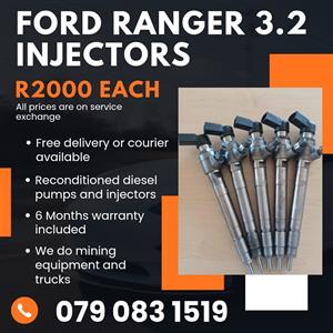 FORD RANGER 3.2 INJECTORS FOR SALE WITH WARRANTY 