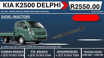 Kia K2500 Delphi Diesel Injectors 
