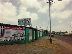 A rental property for a car dealership or motor spares business