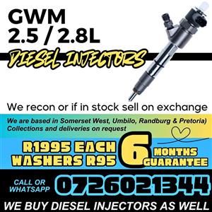 GWM 2.5 / 2.8L diesel injectors for sale