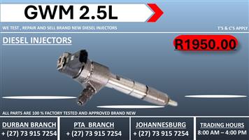 GWM 2.5L Diesel Injectors 