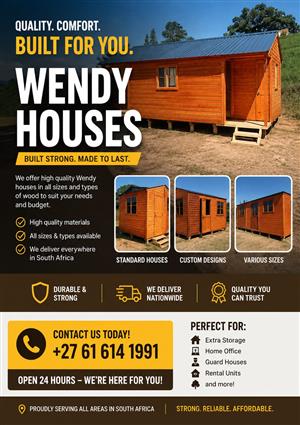 Provincial construction Wendy houses for sale 
