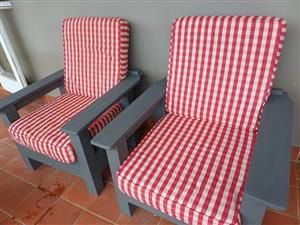 Morris chairs with cushions 