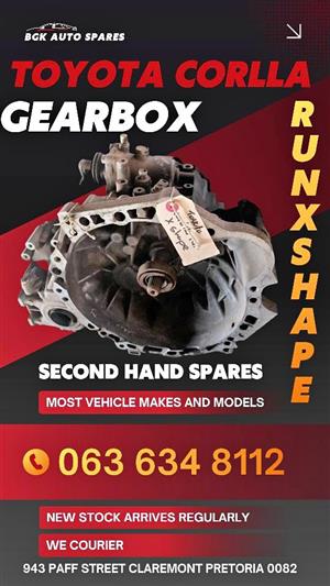 Toyota corolla run x shape gearbox 