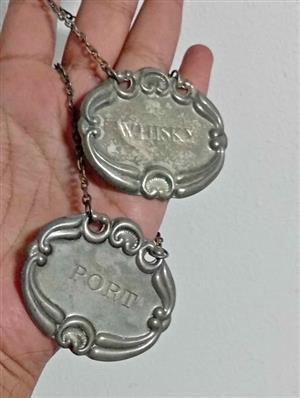 Vintage bottle labels