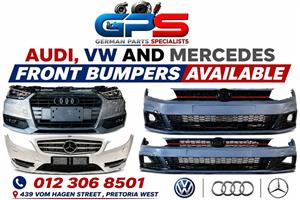 AUDI, VW & MERCEDES USED/ REPLACEMENT FRONT BUMPER AVAILABLE