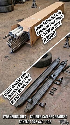 Isuzu double cab Excalibur side steps