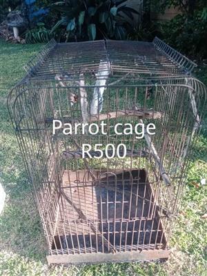 Parrots cage