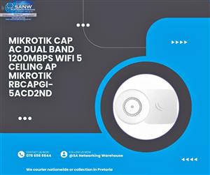 MIKROTIK CAP ACDUAL BAND 1200MBPS WIFI 5 CEILING AP MIKROTIK RBCAPGI- 5ACD2ND