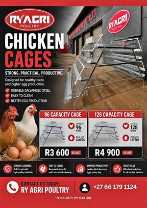 Layer Cages - 96 & 128 Capacity