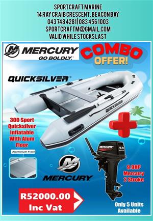 Brand new boat and motor on promotion