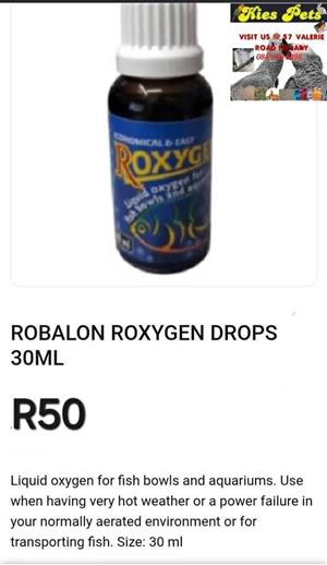 Liquid oxygen for fish bowls and aquariums