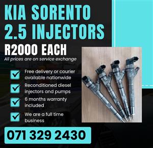 KIA SORENTO 2.5 INJECTORS FOR SALE WITH WARRANTY 