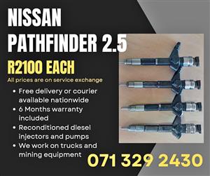 NISSAN PATHFINDER 2.5 INJECTORS FOR SALE WITH WARRANTY INCLUDED