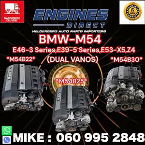 Import BMW M54B22 / B25 / B30 Engines for Sale – 2.2L / 2.5L / 3.0L Inline-6 Dual VANOS